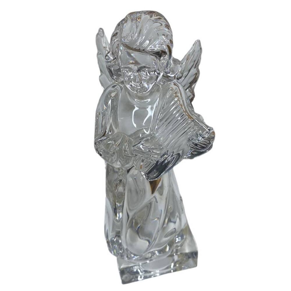 Mikasa Herald Collection Lead Crystal Angel With Harp Figurine